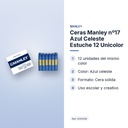 CERAS MANLEY Nº17 AZUL CELESTE ESTUCHE 12 UNICOLOR - características principales