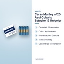 CERAS MANLEY Nº20 AZUL COBALTO ESTUCHE 12 UNICOLOR - características principales