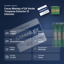CERAS MANLEY Nº24 VERDE TURQUESA ESTUCHE 12 UNICOLOR - resumen de atributos