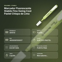 MARCADOR FLUORESCENTE STABILO FINO SWING COOL PASTEL CHISPA DE LIMA - resumen de atributos
