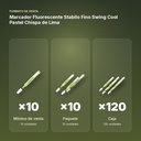 MARCADOR FLUORESCENTE STABILO FINO SWING COOL PASTEL CHISPA DE LIMA - formato de venta: paquete de 10, caja de 120