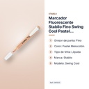 MARCADOR FLUORESCENTE STABILO FINO SWING COOL PASTEL MELOCOTON - características principales