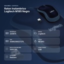 RATON INALAMBRICO LOGITECH M185 NEGRO - resumen de atributos