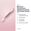MARCADOR FLUORESCENTE STABILO FINO SWING COOL PASTEL CEREZO EN FLOR - características principales