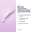 MARCADOR FLUORESCENTE STABILO FINO SWING COOL PASTEL VIOLETA - características principales