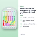 ROTULADOR STABILO FLUORESCENTE SWING COOL PASTEL BOLSA 6 UDS - características principales