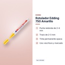 ROTULADOR EDDING 750 AMARILLO - características principales