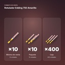 ROTULADOR EDDING 750 AMARILLO - formato de venta: paquete de 10, caja de 400