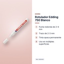 ROTULADOR EDDING 750 BLANCO - características principales