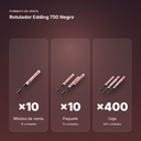 ROTULADOR EDDING 750 NEGRO - formato de venta: paquete de 10, caja de 400