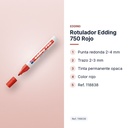 ROTULADOR EDDING 750 ROJO - características principales