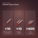 ROTULADOR EDDING 750 ROJO - formato de venta: paquete de 10, caja de 400