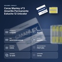 CERAS MANLEY Nº3 AMARILLO PERMANENTE ESTUCHE 12 UNICOLOR - resumen de atributos