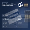 CERAS MANLEY Nº30 NEGRO ESTUCHE 12 UNICOLOR - resumen de atributos