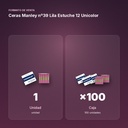 CERAS MANLEY Nº39 LILA ESTUCHE 12 UNICOLOR - formato de venta: caja de 100
