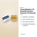 CERAS MANLEY Nº5 AMARILLO OSCURO ESTUCHE 12 UNICOLOR - características principales