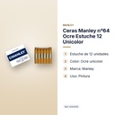 CERAS MANLEY Nº64 OCRE ESTUCHE 12 UNICOLOR - características principales
