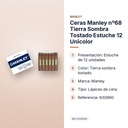 CERAS MANLEY Nº68 TIERRA SOMBRA TOSTADO ESTUCHE 12 UNICOLOR - características principales
