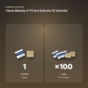 CERAS MANLEY Nº74 ORO ESTUCHE 12 UNICOLOR - formato de venta: caja de 100