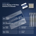 CERAS MANLEY Nº75 PLATA ESTUCHE 12 UNICOLOR - resumen de atributos