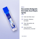 RECAMBIO BOLIGRAFO BORRABLE AZUL RAYLU IGNITE - características principales