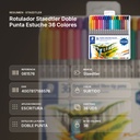 ROTULADOR STAEDTLER DOBLE PUNTA ESTUCHE 36 COLORES - resumen de atributos