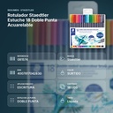 ROTULADOR STAEDTLER ESTUCHE 18  DOBLE PUNTA ACUARELABLE - resumen de atributos
