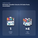 ROTULADOR STAEDTLER ESTUCHE 36  DOBLE PUNTA ACUARELABLE - formato de venta: caja de 4
