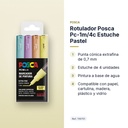ROTULADOR POSCA PC-1M/4C ESTUCHE PASTEL  - características principales