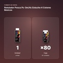 ROTULADOR POSCA PC-3M/4C ESTUCHE 4 COLORES BÁSICOS - formato de venta: caja de 80