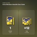 CERAS MAXIDACS AMARILLO CLARO 12UDS - formato de venta: caja de 12