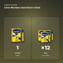 CERAS MAXIDACS AZUL OSCURO 12UDS - formato de venta: caja de 12