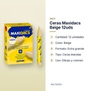 CERAS MAXIDACS BEIGE 12UDS - características principales