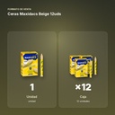 CERAS MAXIDACS BEIGE 12UDS - formato de venta: caja de 12