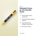 ROTULADOR POSCA PC-5M AMARILLO PUNTA  - características principales