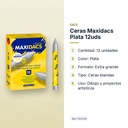 CERAS MAXIDACS PLATA 12UDS - características principales