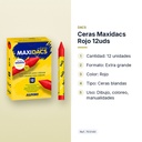 CERAS MAXIDACS ROJO 12UDS - características principales