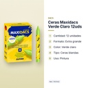 CERAS MAXIDACS VERDE CLARO 12UDS - características principales