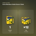 CERAS MAXIDACS VERDE OSCURO 12UDS - formato de venta: caja de 12