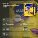 CERAS MAXIDACS VIOLETA 12UDS - resumen de atributos