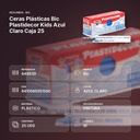 CERAS PLÁSTICAS BIC PLASTIDECOR KIDS AZUL CLARO CAJA 25 - resumen de atributos