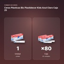 CERAS PLÁSTICAS BIC PLASTIDECOR KIDS AZUL CLARO CAJA 25 - formato de venta: caja de 80