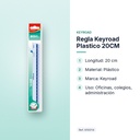 REGLA KEYROAD PLASTICO 20CM - características principales