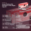 CERAS PLÁSTICAS BIC PLASTIDECOR KIDS NEGRO CAJA 25 - resumen de atributos