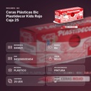 CERAS PLÁSTICAS BIC PLASTIDECOR KIDS ROJO CAJA 25 - resumen de atributos