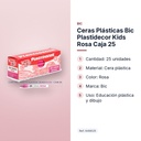 CERAS PLÁSTICAS BIC PLASTIDECOR KIDS ROSA CAJA 25 - características principales