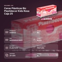 CERAS PLÁSTICAS BIC PLASTIDECOR KIDS ROSA CAJA 25 - resumen de atributos