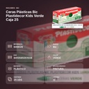 CERAS PLÁSTICAS BIC PLASTIDECOR KIDS VERDE CAJA 25 - resumen de atributos