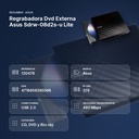 REGRABADORA DVD EXTERNA ASUS SDRW-08D2S-U LITE - resumen de atributos