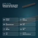 REPOSAMUÑECAS PARA TECLADO DE GEL NEGRO - resumen de atributos